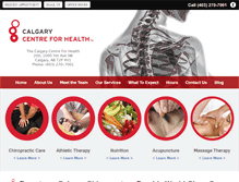 Tablet Screenshot of calgary.spine.ca